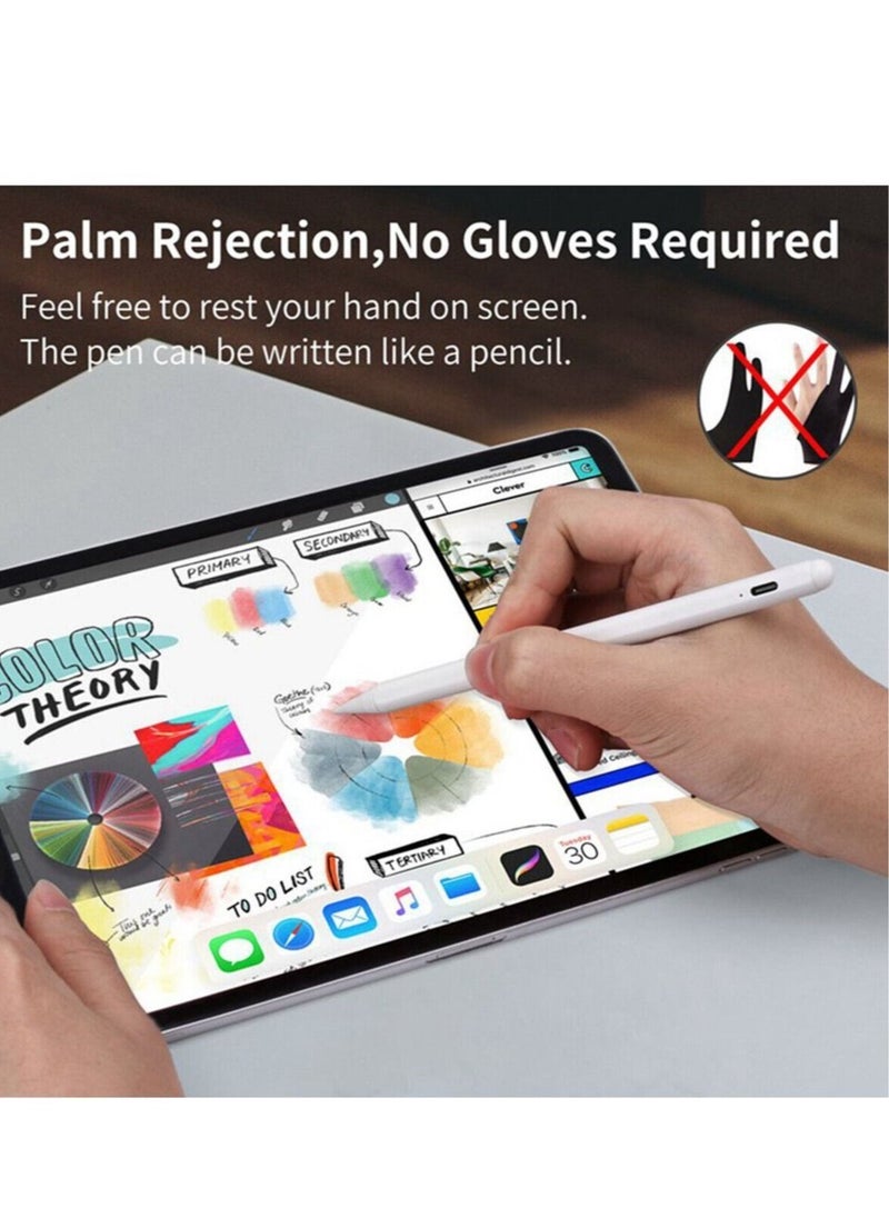 ELTRAZONE - Sensitivity Palm Rejection Stylus Pen for Apple iPad(2018 and After) 6/7/8/9th Generation/ipad Pro 11 / Pro 12.9(3rd/4th/5th)/Air 3&4&5/Mini 5&6, Precise Writing Drawing Digital iPad Pencil - Image 1