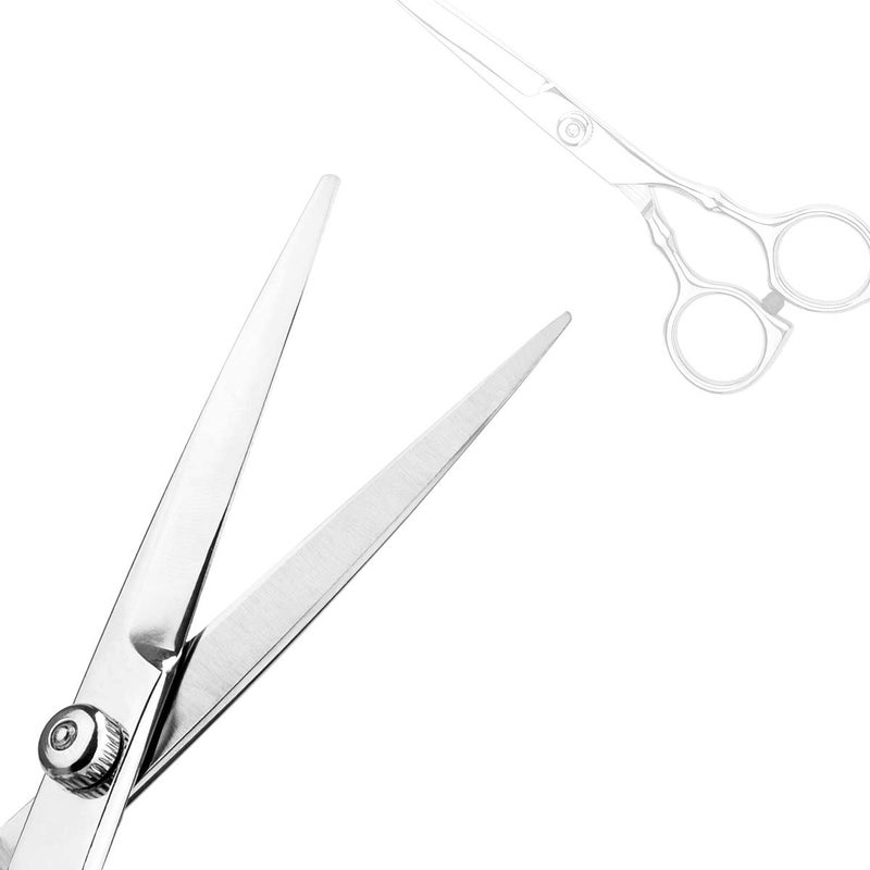 Himart Hair Cutting Scissors Professional Home Haircutting Barber/Salon Thinning Shears Kit with Comb and Case for Men/Women (Silver) - Image 4