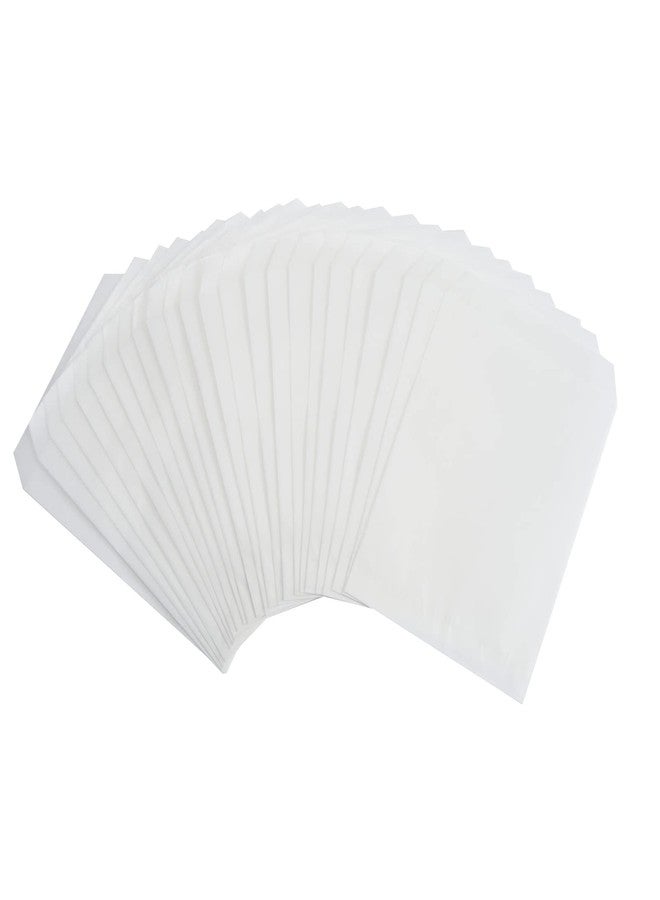 FOCCIUP 100 Pcs 3x5 Inch Mini Size Small Flat Paper Bag Semi-Transparent Glassine Bags for Party Favor - Image 1