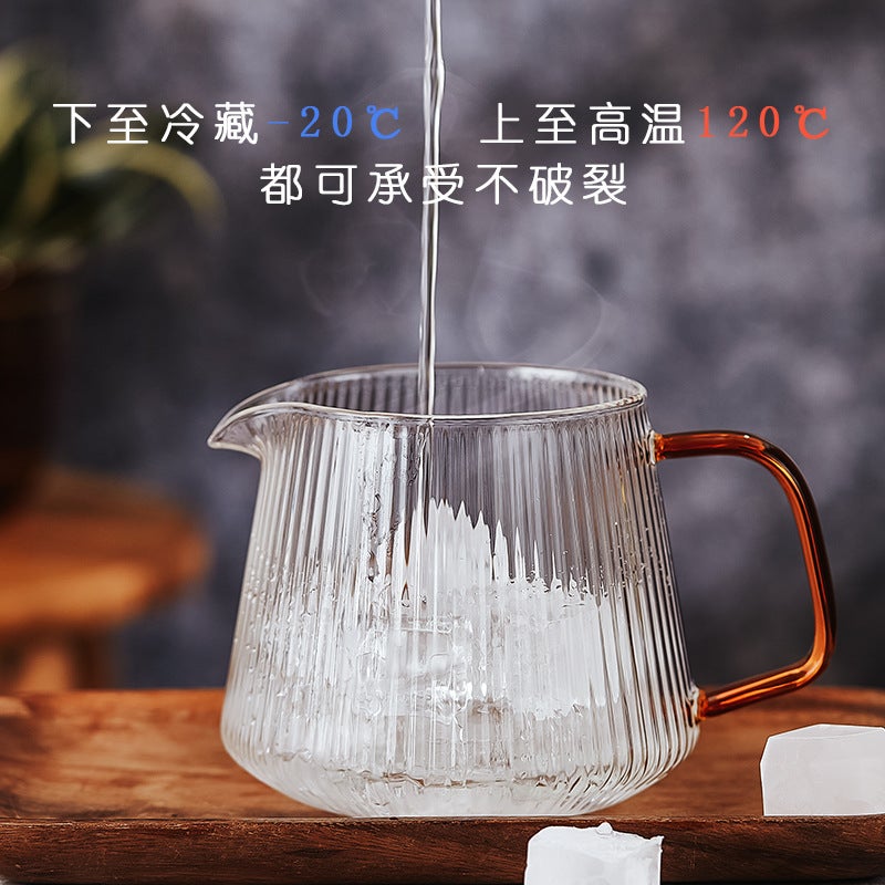 Bincoo Vertical Pattern Coffee Pot Hand Coffee Pot Coffee Filter Paper V60 Filter Cup Hand Coffee Pot Hand Coffee Suit - Image 5
