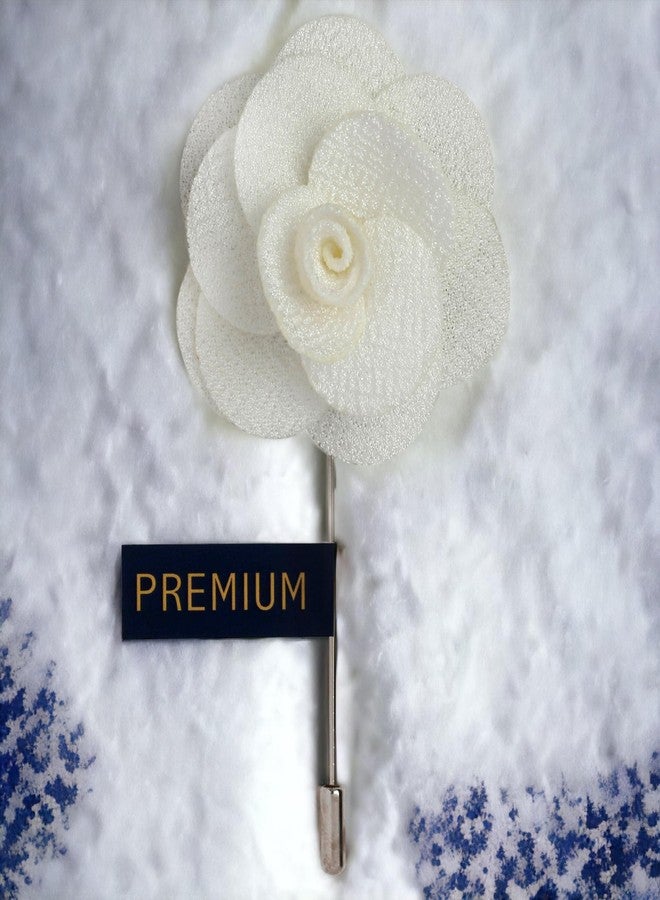 Peluche Brawny Delicacy White Brooch for Men - Image 2