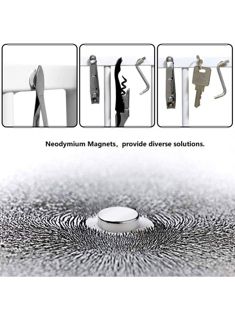 حياة كومفورت 60 قطعة مغناطيس نيوديميوم صغير، 6x2 مم مغناطيس أرضي نادر دائري صغير قوي، مغناطيس سبورة، مغناطيس ثلاجة ومكتب لا يخدش لتنظيم المنزل، الحرف اليدوية DIY، مستلزمات مدرسية، مطلي بالنيكيل الفضي - Image 4
