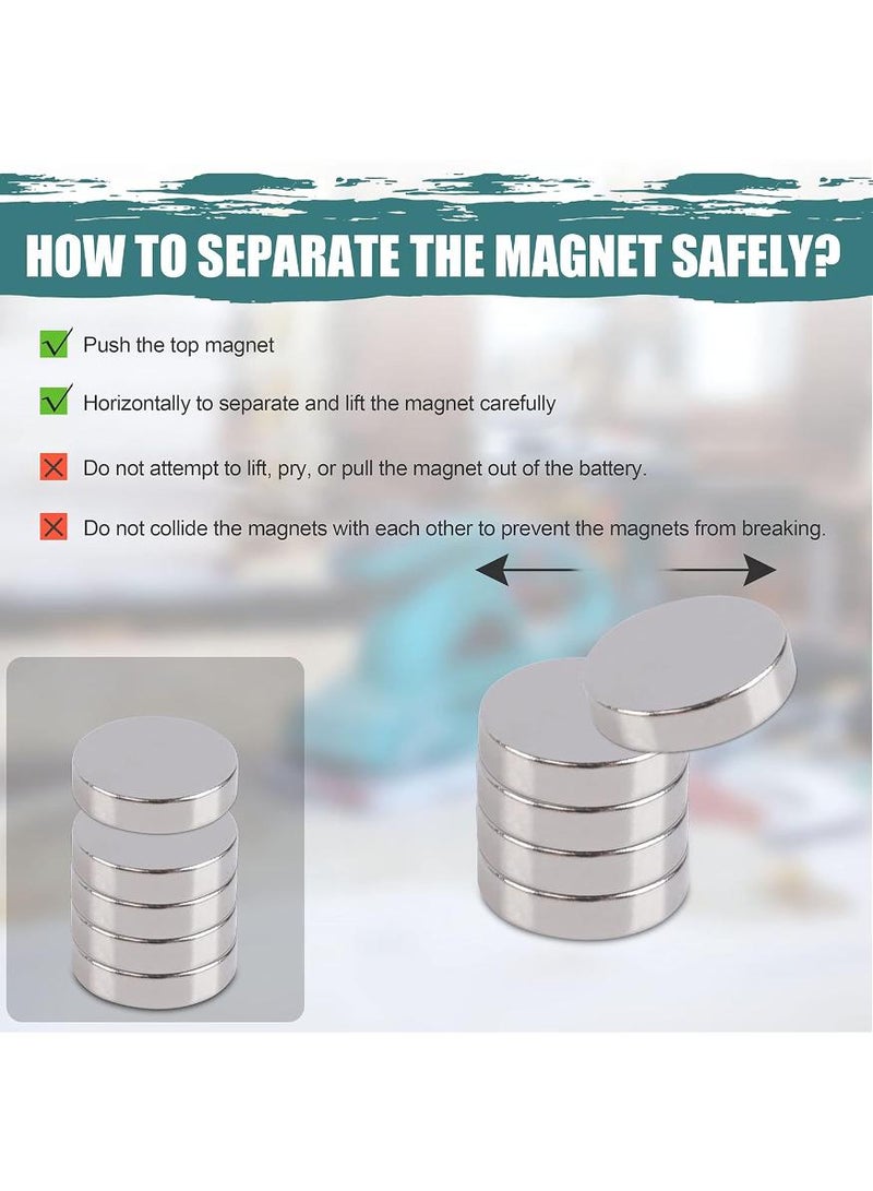حياة كومفورت 60 قطعة مغناطيس نيوديميوم صغير، 6x2 مم مغناطيس أرضي نادر دائري صغير قوي، مغناطيس سبورة، مغناطيس ثلاجة ومكتب لا يخدش لتنظيم المنزل، الحرف اليدوية DIY، مستلزمات مدرسية، مطلي بالنيكيل الفضي - Image 5