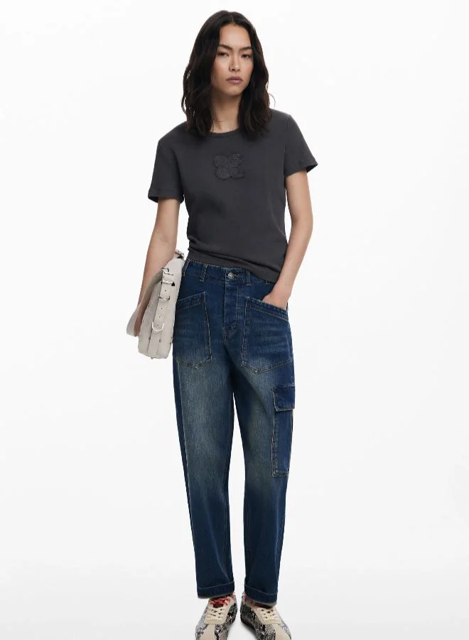 DESIGUAL Baggy Jeans With Pockets
