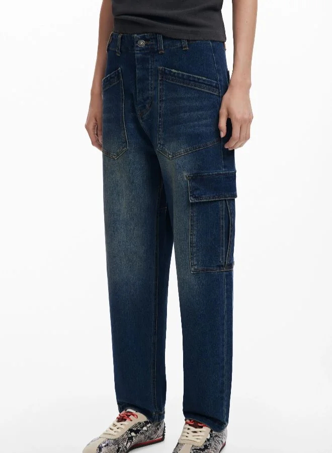 DESIGUAL Baggy Jeans With Pockets