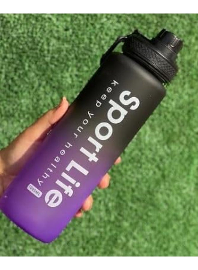 Spaceshoop Sports Water Bottle 1000ml Sports Gym Reusable Water Bottle for Adults Teens Men Women Office Gym School - Image 2