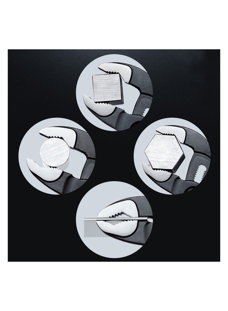 كسيبي بنسة مغاسل سريعة الفتح بمقبض بلاستيكي/، فاناديوم كروم، مثالية لدفع ماسكات الفرامل الضيقة للخلف، فك على شكل حرف V مع مقابض مريحة للإصلاح المنزلي، الإمساك، الصواميل، البراغي، الأنابيب والتجهيزات - Image 3