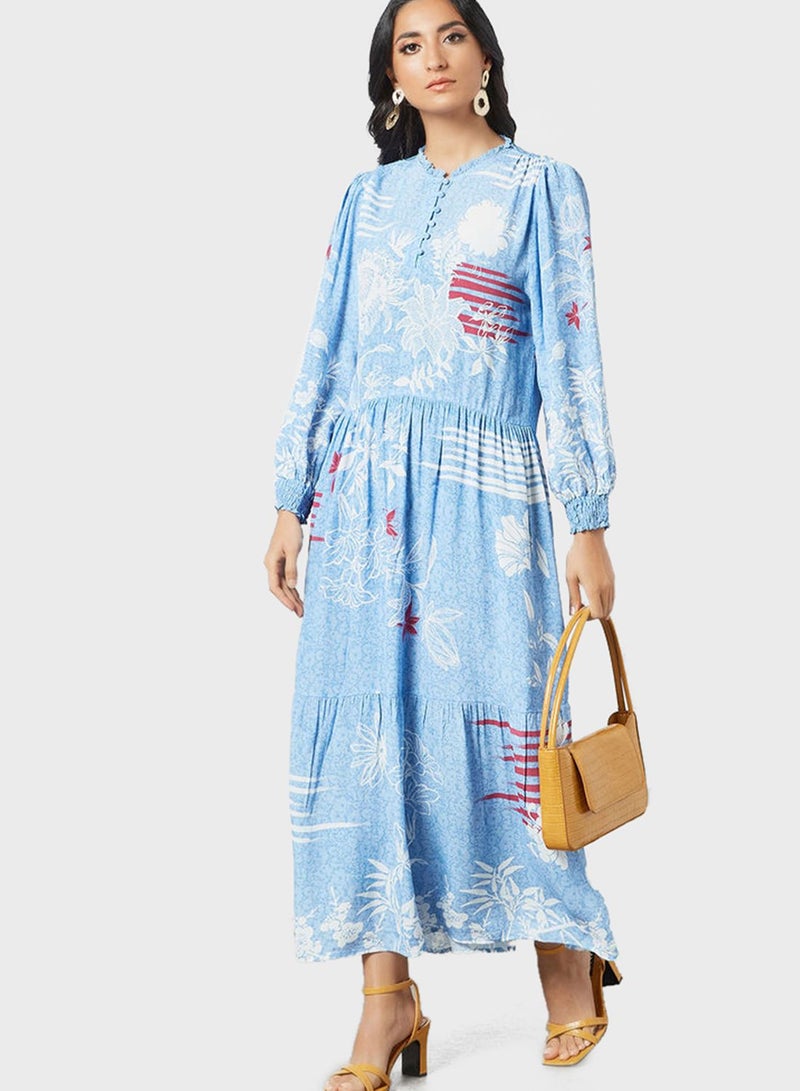 ديزرت كوف فستان بطبقات مزين بالزهور - Image 4