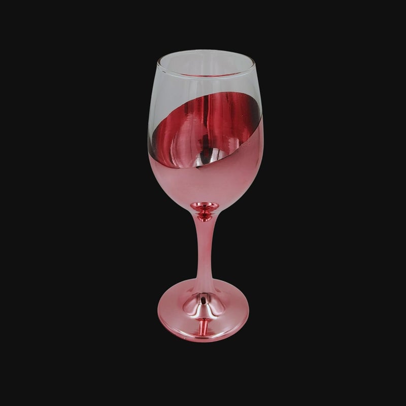 FALKOR Luxury Glassware 330 ML Rose Gold Colour Plated Long stemmed Sparkling ChampagneWine Glasses for White or Red Wine Set of 6 for a Party Gifting or Even Display at Your bar of Home - Image 2