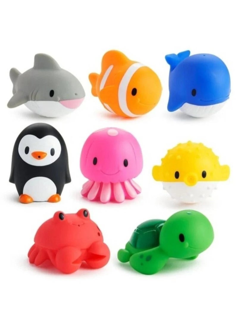 مونشكين مانشكين العاب الاستحمام للأطفال 8 قطعة - Image 1