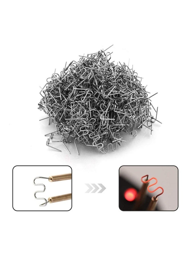 Bumper Welding Rods, 500Pcs 0.8MM Car Bumper Welding Rods Hot Staple Repair Pre Cut Wave Staples Plastic Welding Hot Stapler - Image 1