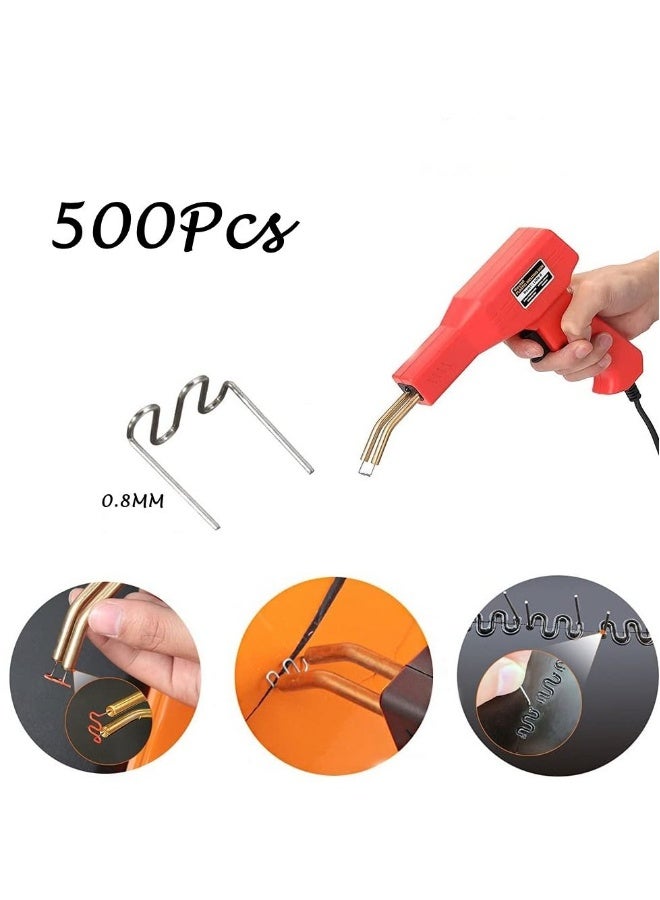 Bumper Welding Rods, 500Pcs 0.8MM Car Bumper Welding Rods Hot Staple Repair Pre Cut Wave Staples Plastic Welding Hot Stapler - Image 4