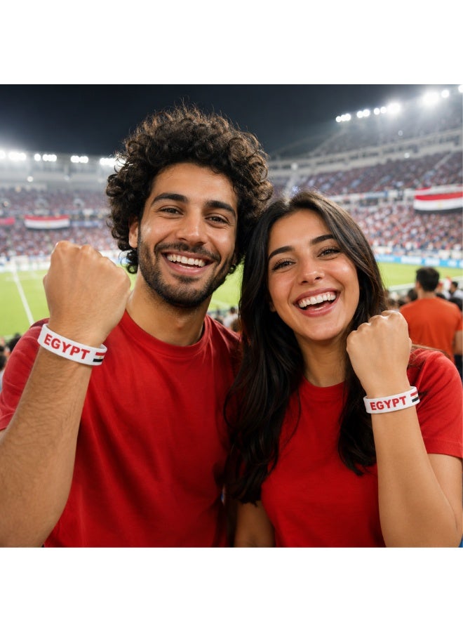 PRINTSHOP4ME Egypt Soccer Silicone Wristband | Pack of 1 | Football Theme Bands | Unisex Sports Style | Match Day Wear - Image 3