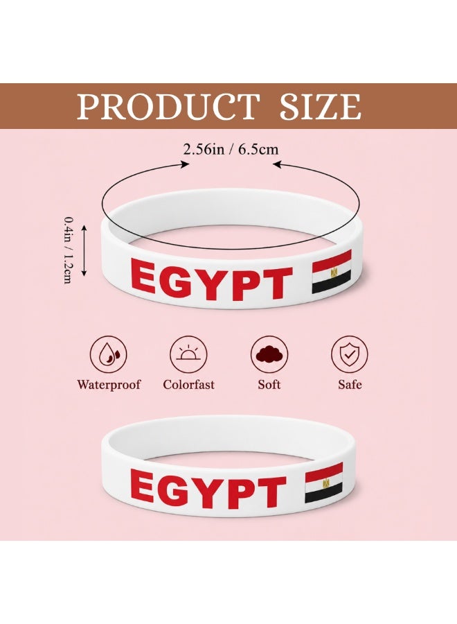 PRINTSHOP4ME Egypt Soccer Silicone Wristband | Pack of 1 | Football Theme Bands | Unisex Sports Style | Match Day Wear - Image 5