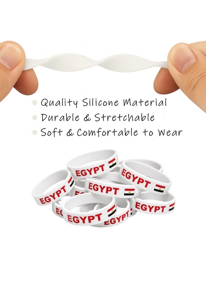 PRINTSHOP4ME Egypt Soccer Silicone Wristband | Pack of 1 | Football Theme Bands | Unisex Sports Style | Match Day Wear - Image 4