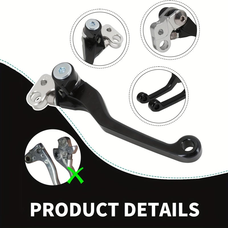 Black CNC Brake Levers for Surron Light Bee X Segway X260 X160 Electric Dirt Bike - Image 4