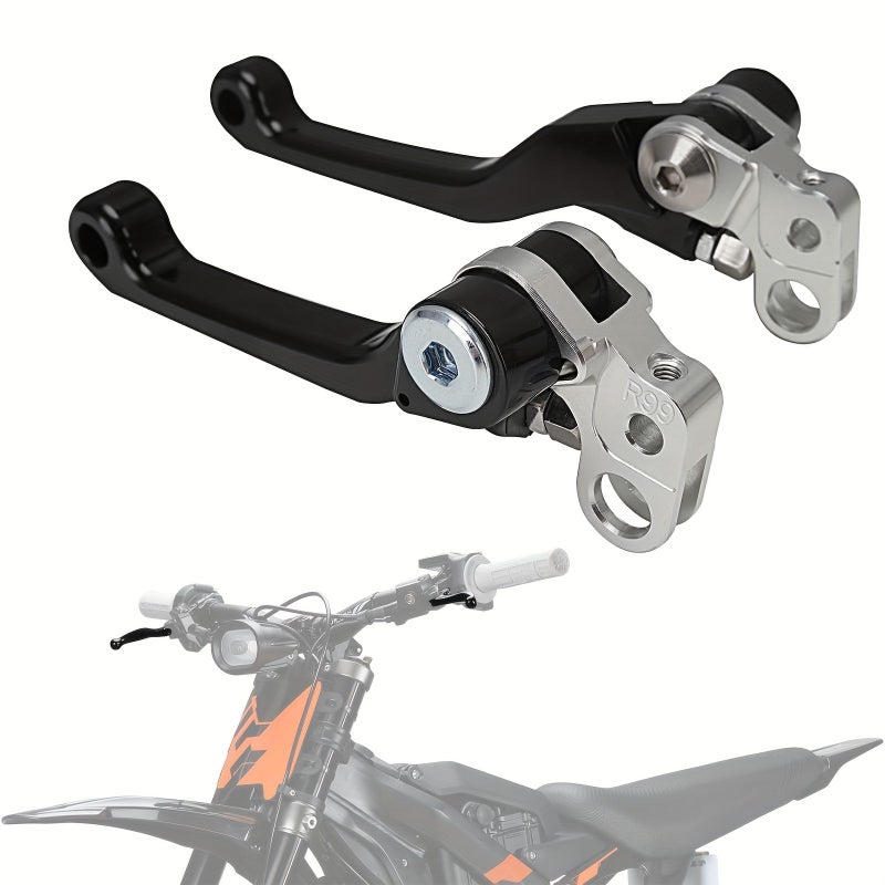 Black CNC Brake Levers for Surron Light Bee X Segway X260 X160 Electric Dirt Bike - Image 1