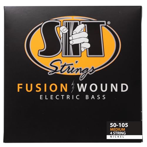 SIT Strings Fusion Wound Nickel Bass Guitar Strings (S.I.T.), 4-String Bass Medium 50-105, NRB50105L - Image 1