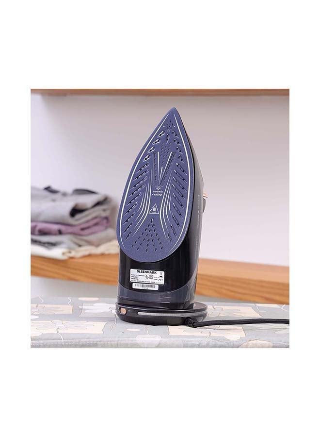 Olsenmark Corded And Cordless Steam Iron With 420ml Water Tank 2200 W OMSI1839 black - Image 2