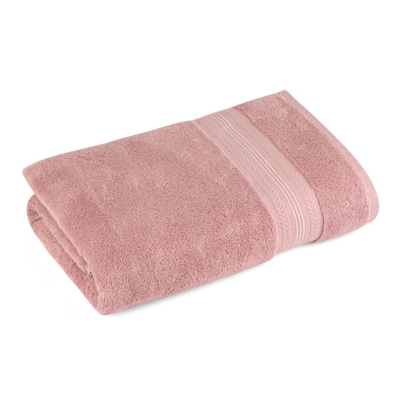 Himêya Bamboo Bath Towel|600 GSM|1 Piece Bamboo Towel for Men/Women | 100% Cotton| 70 Cms X 140 Cms |Butter Pink - Image 1