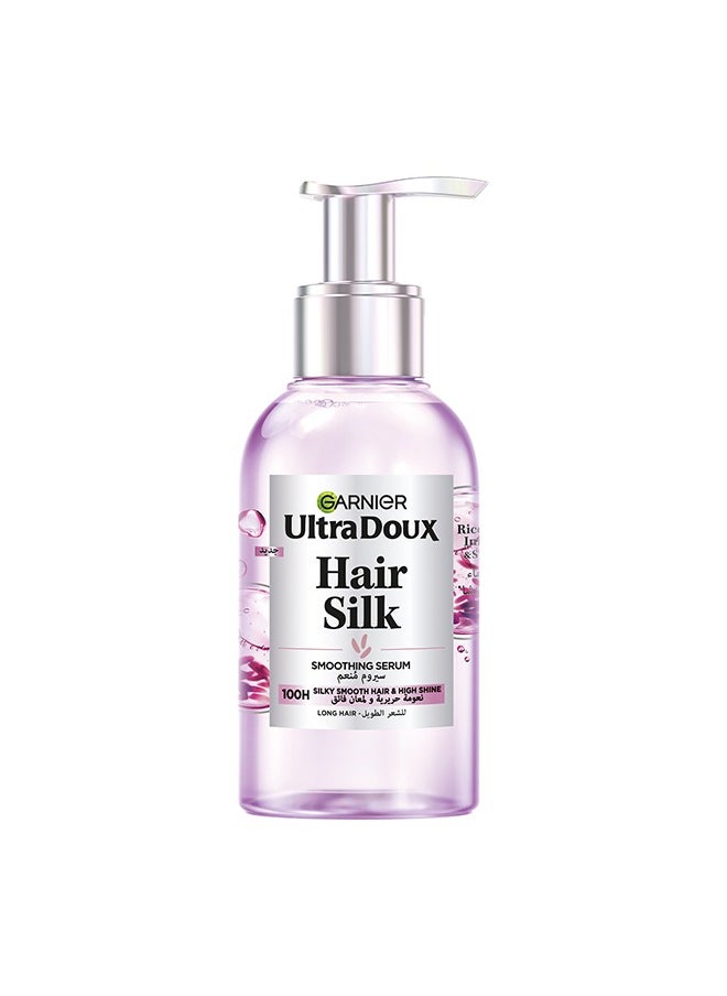 Garnier Ultra Doux Rice Water Silk Drops Smoothing Serum For Long, Dull Hair, 120Ml  - Image 1