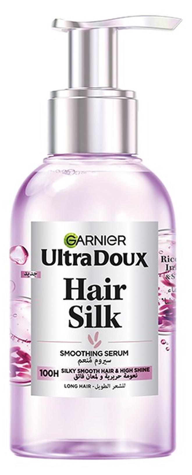 garnier Ultra Doux Rice Water Silk Drops Smoothing Serum For Long, Dull Hair, 120Ml - Image 1