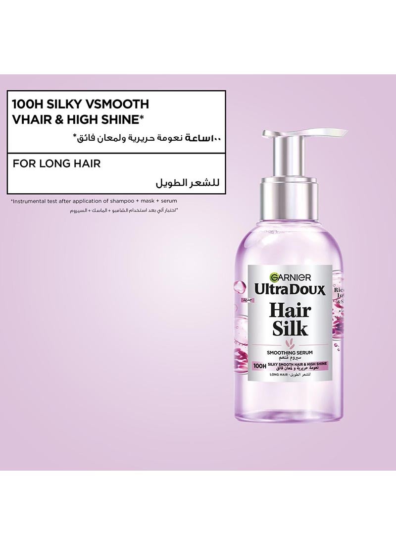garnier Ultra Doux Rice Water Silk Drops Smoothing Serum For Long, Dull Hair, 120Ml - Image 2