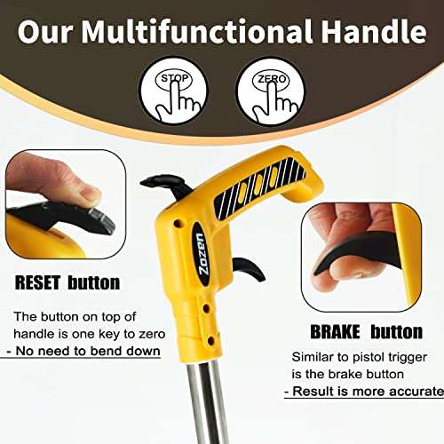 Zozen Professional Measure Wheel, with Brake & Handle Reset - Advanced Collapsible/Mechanical, Distance Measuring Wheel in Feet [Up To 10,000Ft], with Cloth Carrying Bag. - Image 2