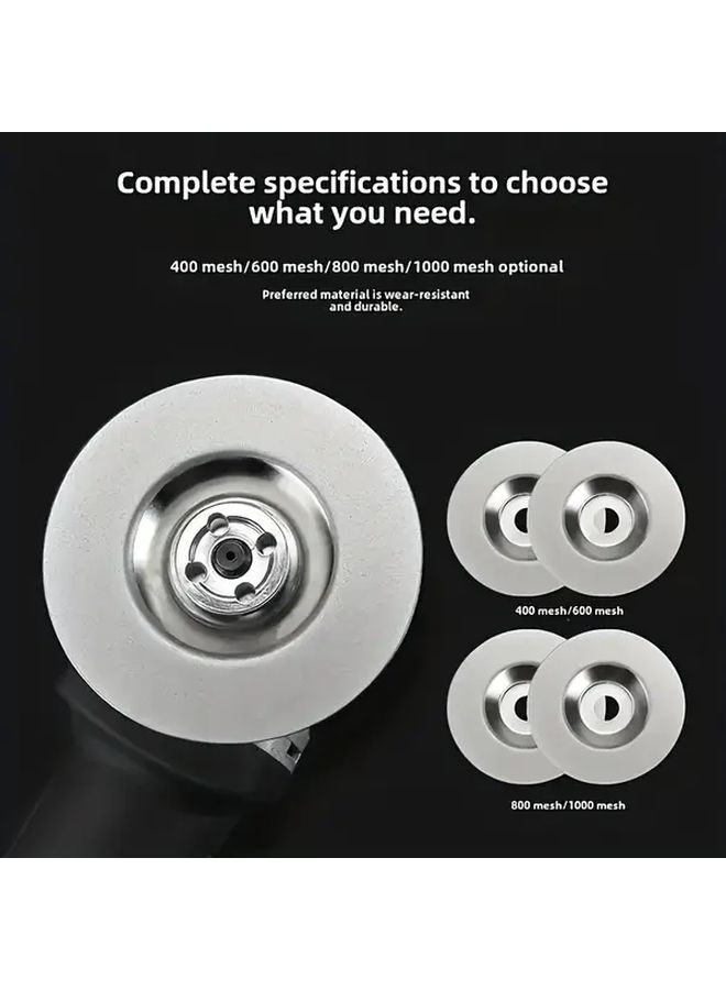 Kitchen Household Diamond Grinding Wheel for Knives and Scissors 3 Pcs 400 600 800 Grit Electric Sharpener - Image 1