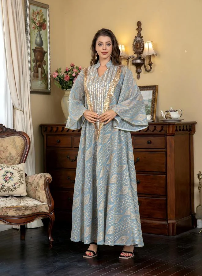 Take Two Take Two Tassel Sequined Embellished Detail Jalabiya