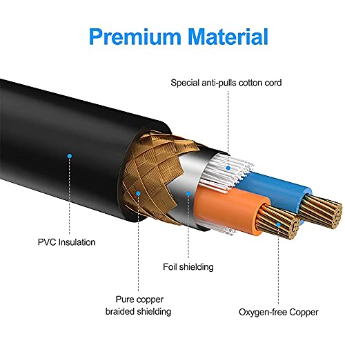 Kadence Professional Balanced 3 pin XLR Cable - male to female XLR - Microphone, Guitar, Audio, Speaker Cable, 50% Extra Cooper Alloys for Easy Soldering XLR Cable (6 mtr / 20 FT) - Image 5