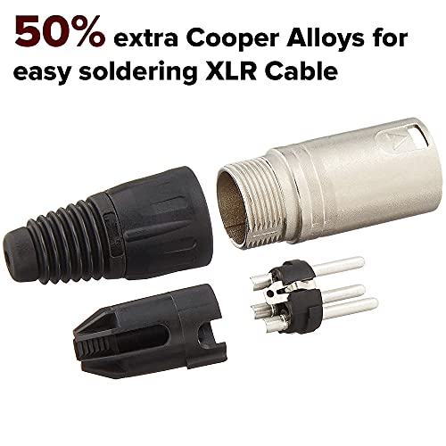 Kadence Professional Balanced 3 pin XLR Cable - male to female XLR - Microphone, Guitar, Audio, Speaker Cable, 50% Extra Cooper Alloys for Easy Soldering XLR Cable (6 mtr / 20 FT) - Image 2