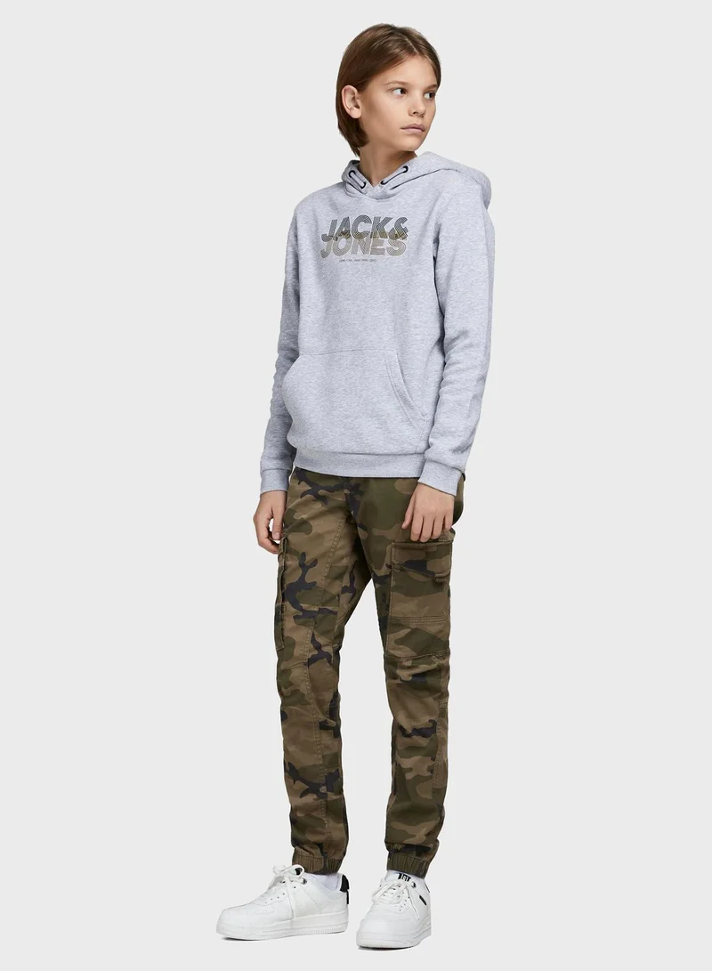 Jack & Jones Junior Youth Camo Cargo Pants