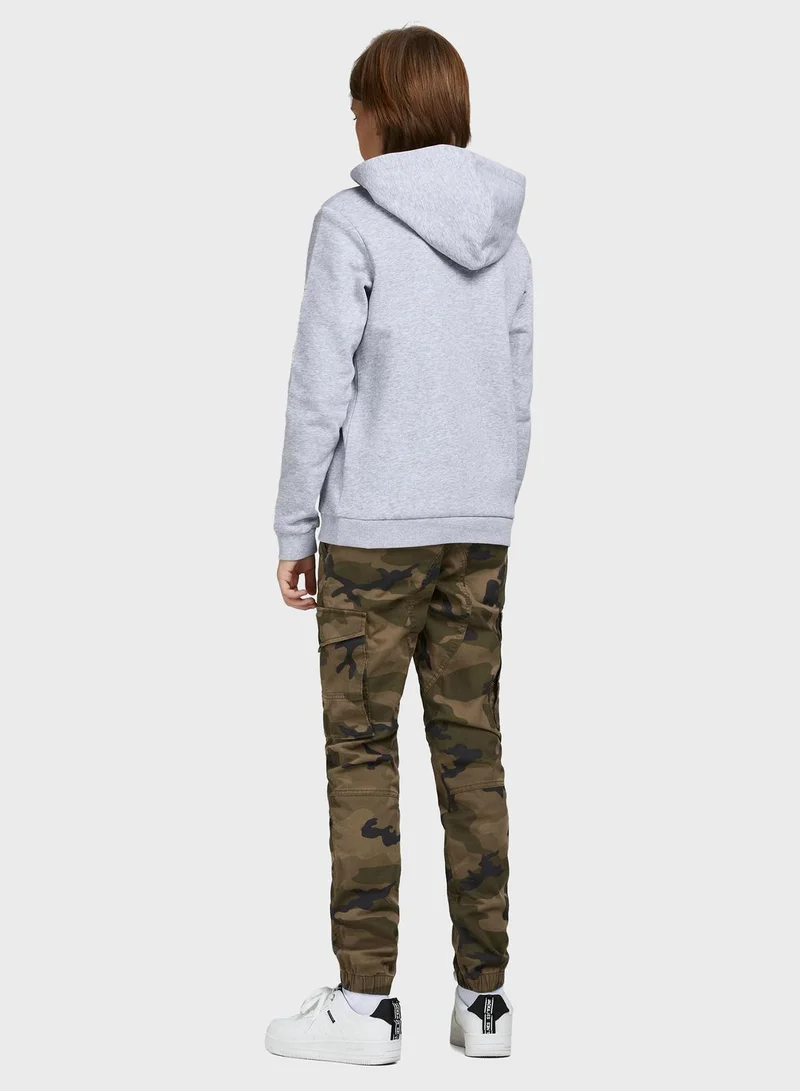 Jack & Jones Junior Youth Camo Cargo Pants