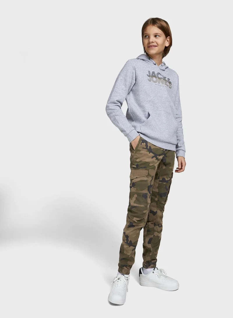 Jack & Jones Junior Youth Camo Cargo Pants