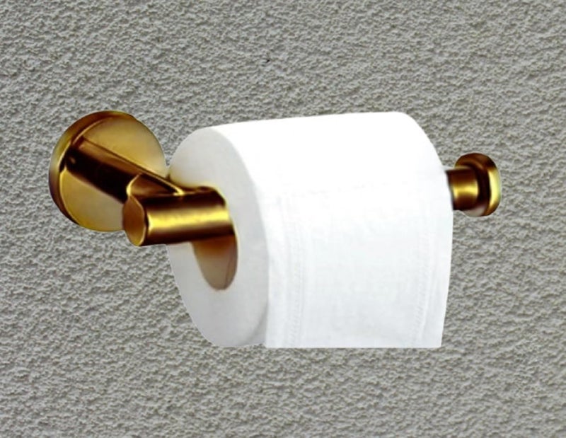 FOLX FBA16 Wall Mount Toilet Tissue/Napkin Paper Roll Holder for Bathroom, Kitchen Tissue Roll Stand, 304 Grade Stainless Steel, Home and Bathroom Accessories (1, Antique) - Image 2