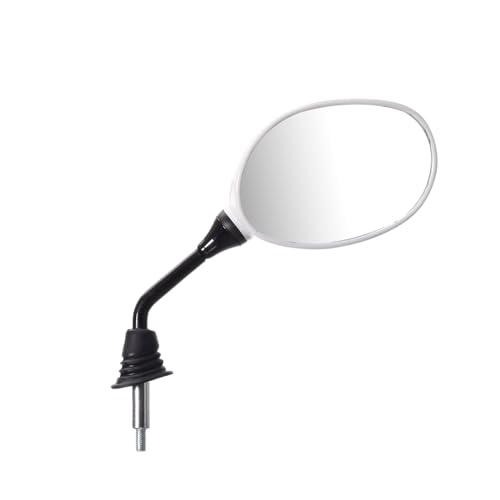 UNO Minda RV-4002R-WHT Shatterproof Glass Rear View Mirror-Right Hand for Honda Activa New Model - Image 1