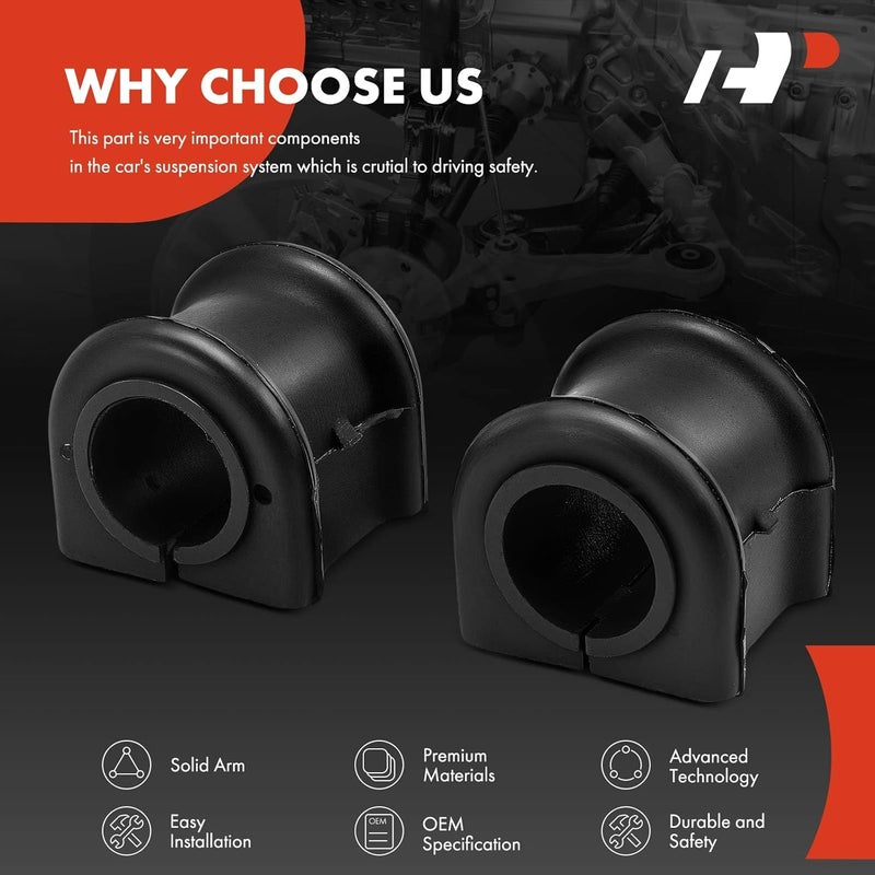 A-Premium Rear To Frame Sway Bar Bushing Kit for Jeep Wrangler - Image 5