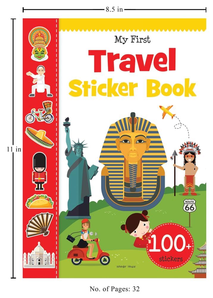 My First Travel Sticker Book (Exciting Sticker Books With 1 Plus Colourful Stickers) Paperback by Wonder House Books - Image 3