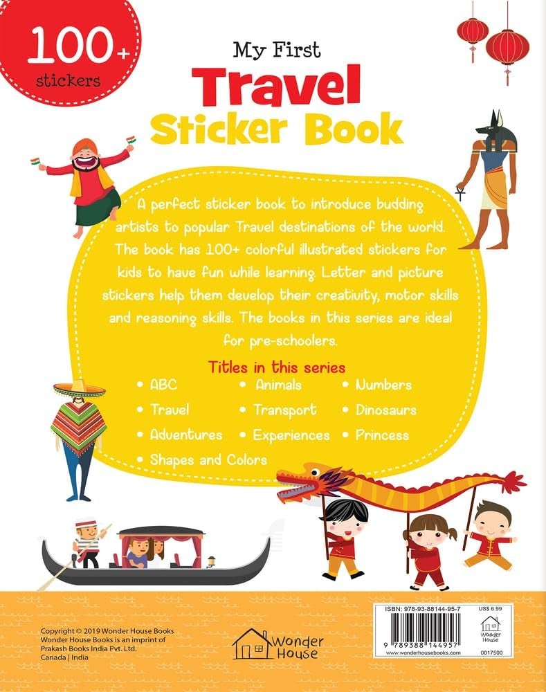My First Travel Sticker Book (Exciting Sticker Books With 1 Plus Colourful Stickers) Paperback by Wonder House Books - Image 2