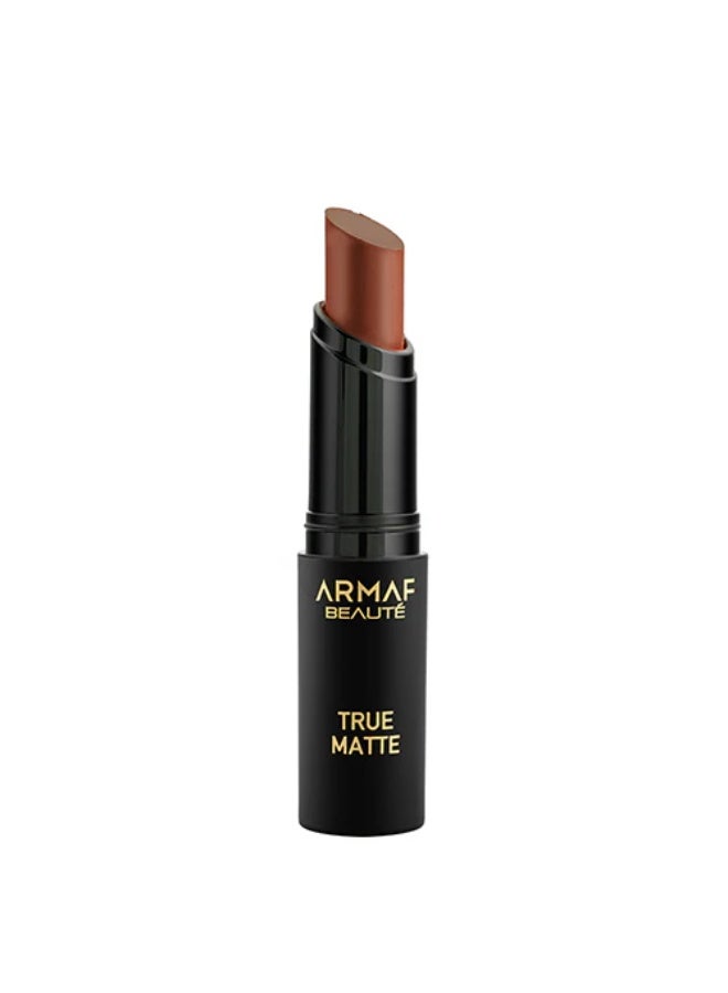 Armaf Beaute True Matte Bullet Schon Lipstick 4ml, Water Resistant Lipstick, Non Drying & Lightweight, Comfortable & Long Lasting Finish, Weightless Formula, Long Wear, Bold & Perfect Lips Makeup