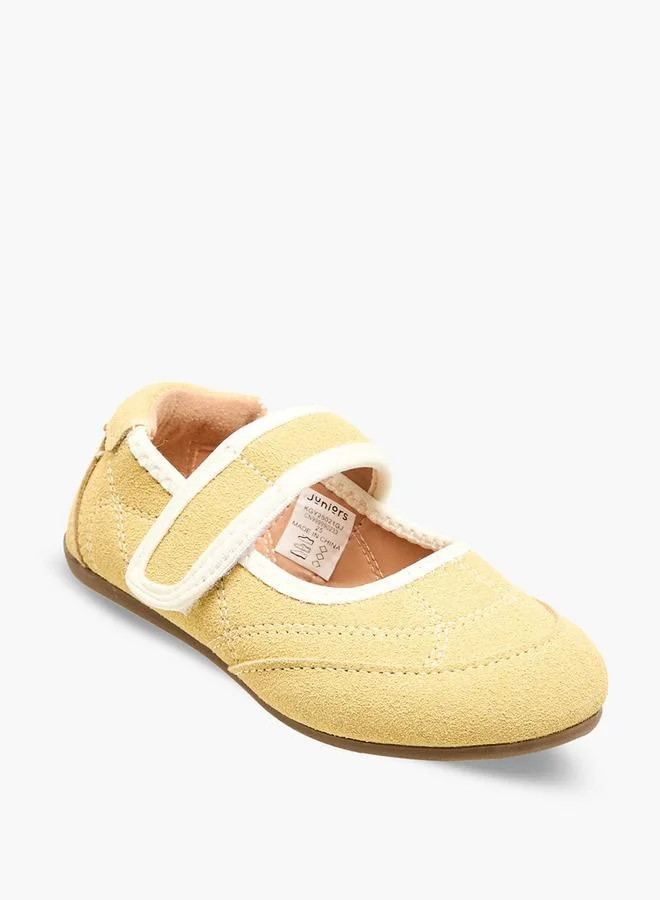 جونيورز Girls Hook & Loop School Mary Jane Shoes