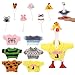 Sinbana 6 Sets Mini Desk Goose Outfits and Hats Cute Knitted Sweater Clothes for 7 Inch Magnetic Desktop Goose or Keychain Adorable Porch Geese Statue Costumes Headwear Accessories for Home Office Display - Image 2