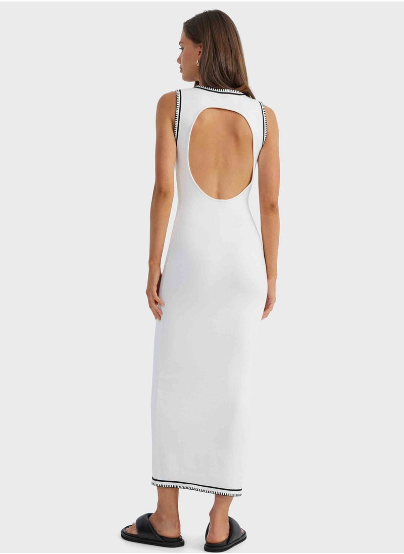 SNDYS Cut Out Back Bodycon Dress  - Image 2
