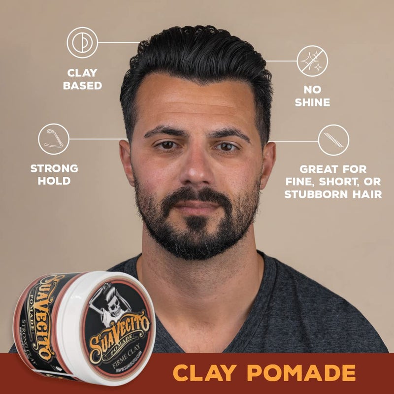Suavecito Hair & Body Essentials Bundle: Original Hold Hair Styling Pomade, Moisturizing Body Soap, Hydrating Shampoo & Nourishing Conditioner - Image 2