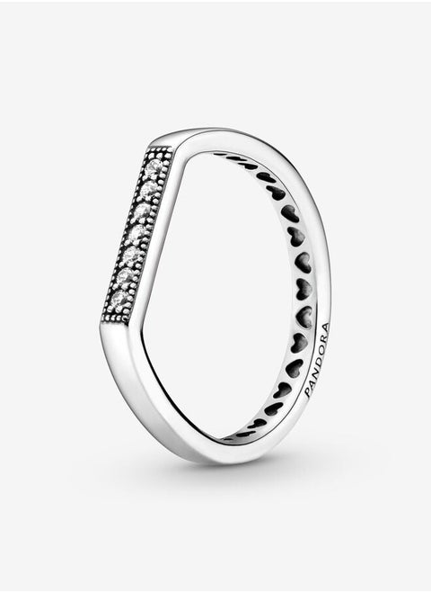 Pandora Sparkling bar stacking ring