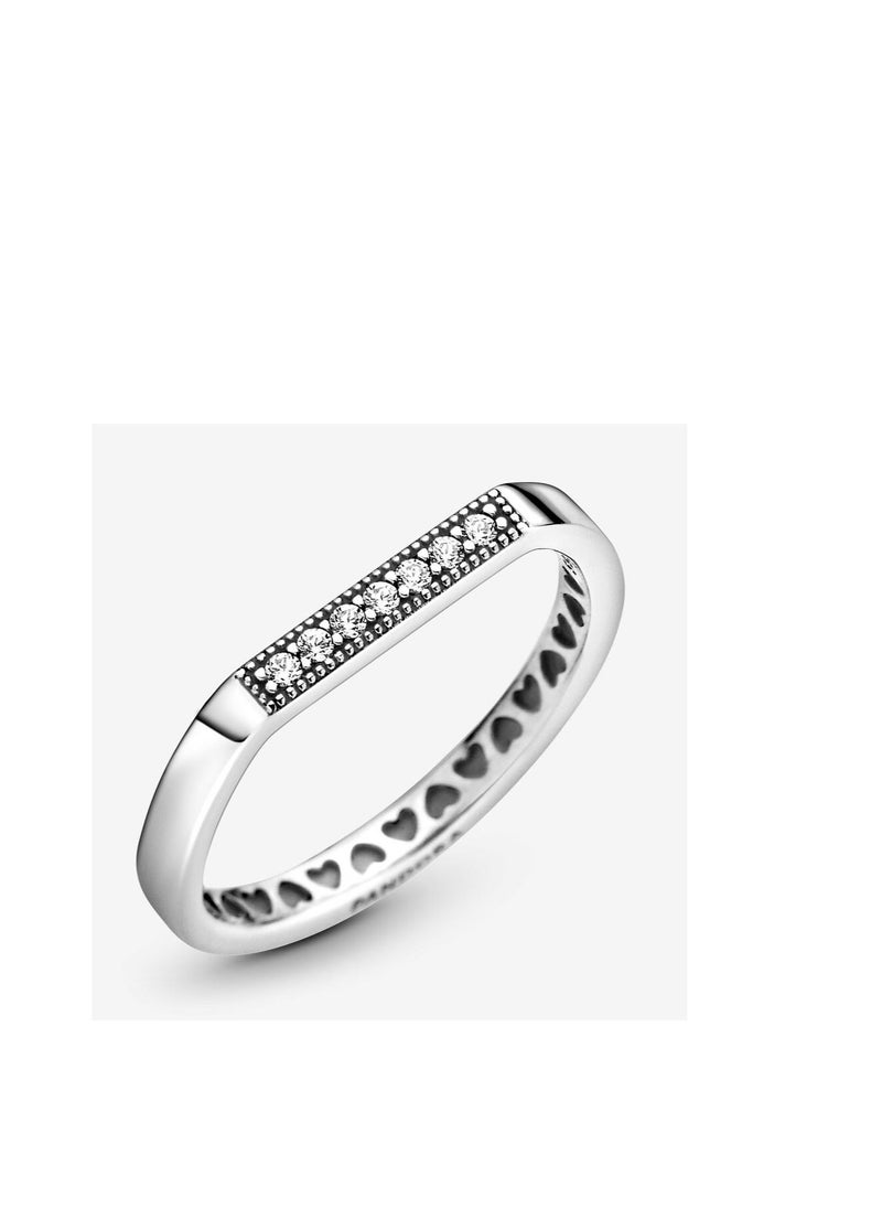 Pandora Sparkling bar stacking ring
