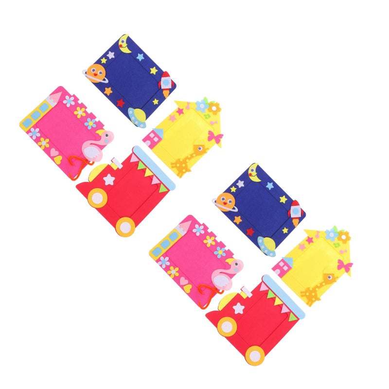 8 pcs DIY Picture Frame Non-woven Picture Frames Bulletin Board Decoration ( Assorted style) - Image 2