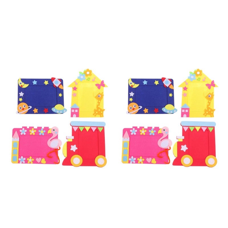 8 pcs DIY Picture Frame Non-woven Picture Frames Bulletin Board Decoration ( Assorted style) - Image 3