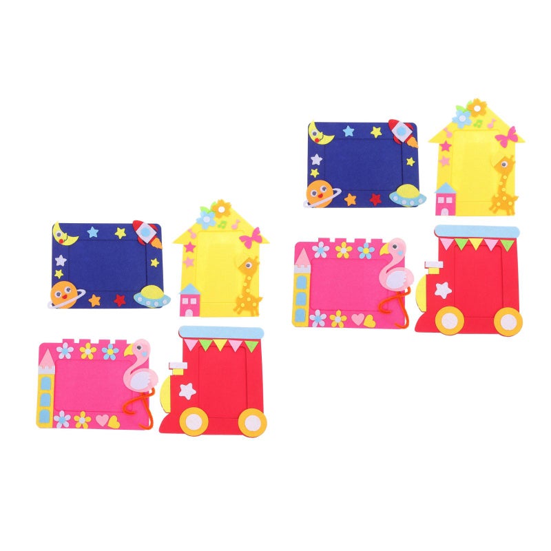 8 pcs DIY Picture Frame Non-woven Picture Frames Bulletin Board Decoration ( Assorted style) - Image 4